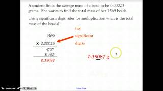 CH 3 CHEMISTRY CALCULATING WITH SIGNIFICANT FIGURES