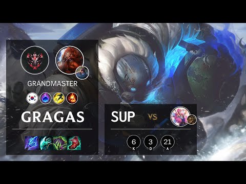 Gragas Support vs Seraphine - KR Grandmaster Patch 11.5