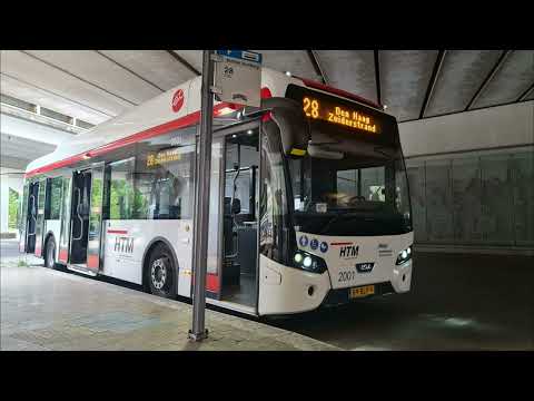 HTM lijn 28: Voorburg Station - Den Haag Zuiderstrand | Omleiding | HTM 2001 | 2022