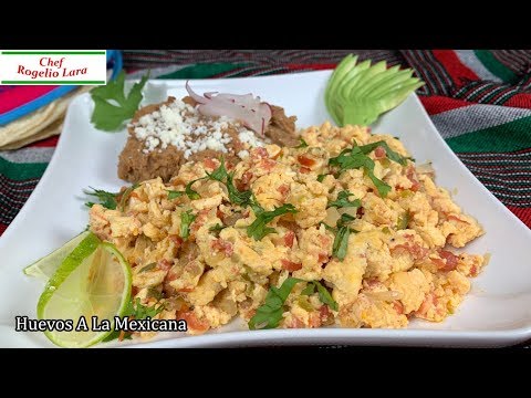 Huevos A La Mexicana , Receta Deliciosa