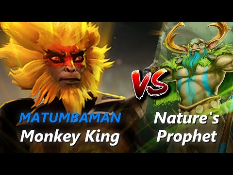 How to Monkey King safelane vs Nature's Prophet/Pangolier (feat. MATUMBAMAN) | First 10 minutes