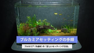 【セッティング動画】ブルカミア（水槽底床ろ過材（ソイル））手順と使用方法｜アクアリウム｜コケリウム