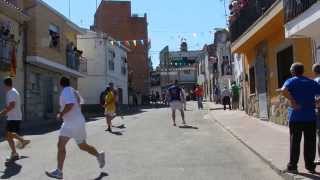 preview picture of video 'Encierro en Villarino - San Roque 2013'