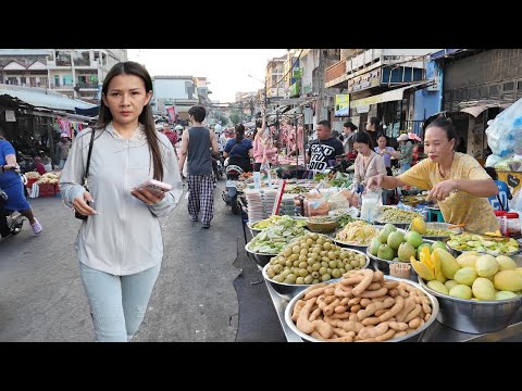 Best CAMBODIAN Street Food 2026 - Walking Tour @ Toul Tom Poung Food Market, Phnom Penh City