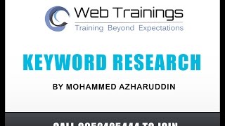 Digital Marketing Training - Keyword Research Basics (Part 4)