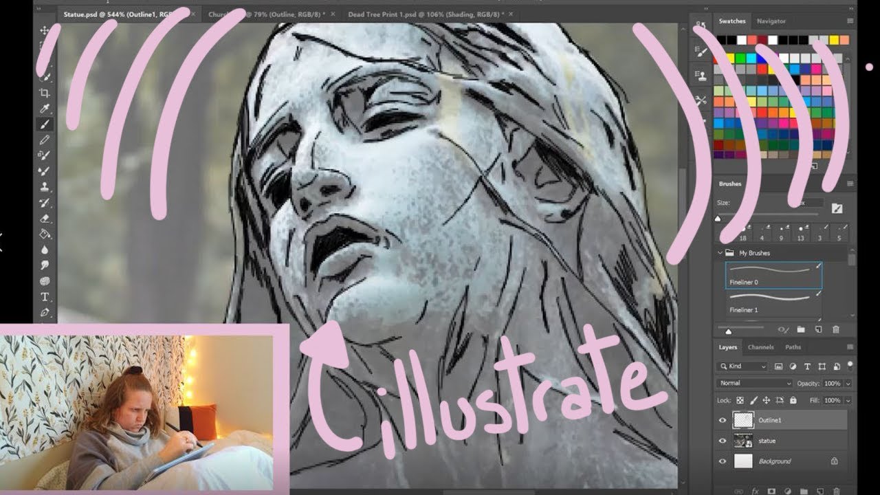 how I illustrate my poetry book~