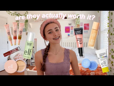 doing my makeup using *ONLY* tiktok viral elf makeup dupes