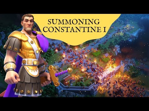 Summoning Constantine! Maxed first skill looking good! Discussing