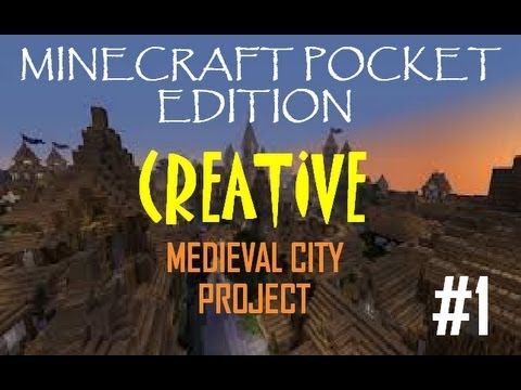 Dallasmed65 - Minecraft PE: Creative - Medieval City Project #1 "Trading Dock/Landscaping"