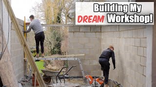Building The Ultimate Home Woodworking Workshop! Step by Step Full Construction!