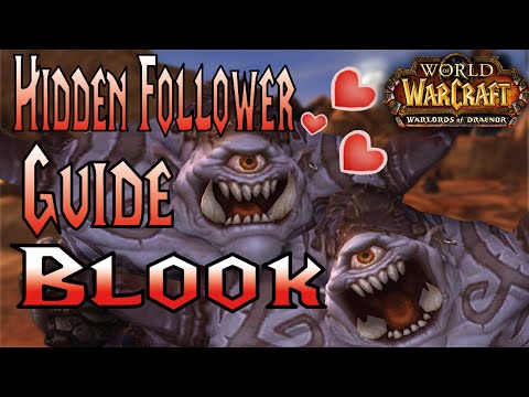 World Of Warcraft Hidden Garrison Followers Guide Blook (Warlords of Draenor)