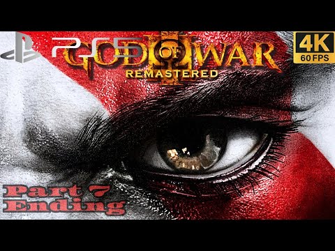 God Of War 3 Remastered PS5 Gameplay Part 7 Ending [4K 60FPS] No Commentary