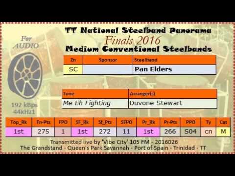 TT Steelband Panorama 2016 Finals, Medium. Pan Elders - Me Eh Fighting (arr Duvone Stewart)