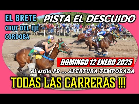 CARRERAS PISTA EL DESCUIDO - EL BRETE, CRUZ DEL EJE (12-01-25)