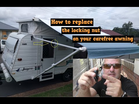 Replacing a carefree awning brace knob on your caravan