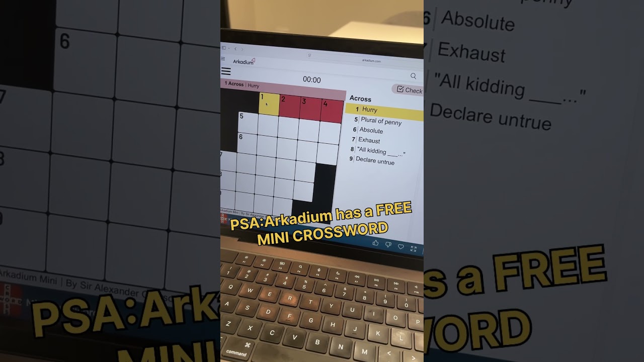 where to play FREE Mini crossword?