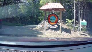 preview picture of video 'Garming Dash Cam: Arrival at Sabattis Adventure Camp 07/08/18'