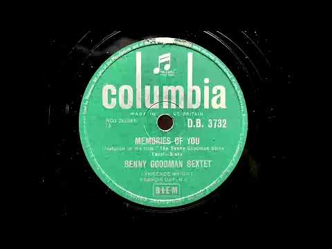 1956 BENNY GOODMAN SEXTET - Memories Of You COLUMBIA 10" DB3732