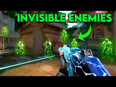 Every Valorant Rank vs 9 INVISIBLE ENEMIES... (this was INSANE)
