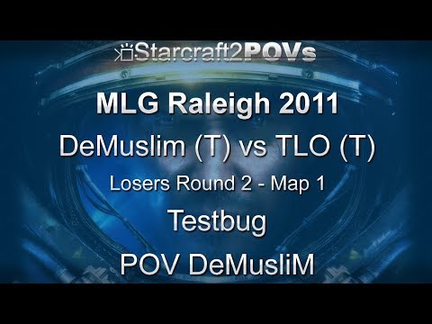 SC2 WoL - MLG Raleigh 2011 - DeMusliM vs TLO - LR2 - Map 1 - Testbug - DeMusliM
