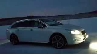 preview picture of video 'Peugeot 508 gt. Led bar . Winter night'