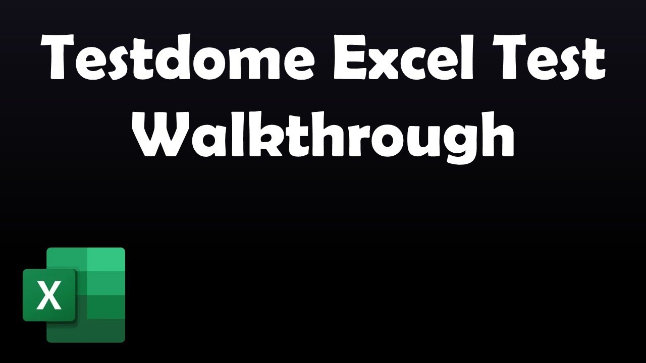 Testdome Online Excel Test