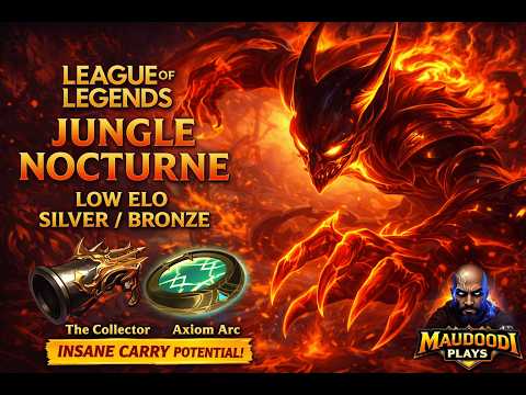 Nocturne Build DESTROYS Silver & Bronze 😈 | Low Elo Jungle Carry | League of Legends