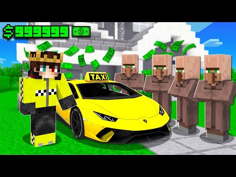 TAKSİCİLİK YAPARAK MİLYONER OLDUM  - Minecraft