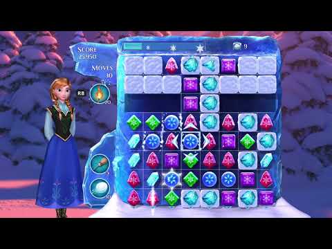 Frozen Free Fall: Snowball Fight Level 174 Walkthrough, No Power Ups
