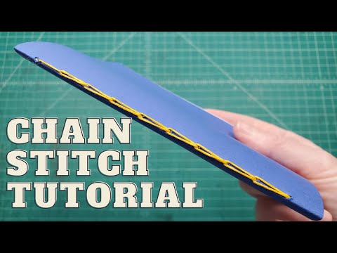 Chain Stitch Tutorial // Beautiful and Easy Bookbinding Stitch by Stoneburner Books