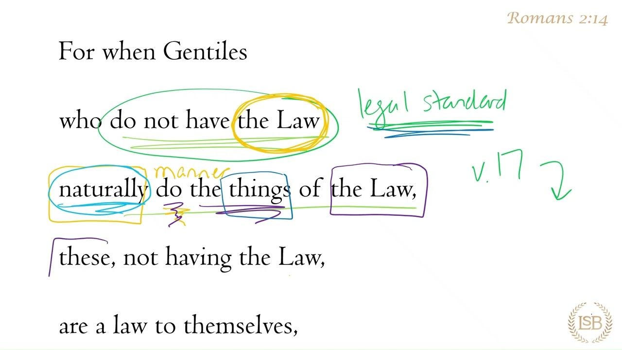 BTV: Romans 2:14b