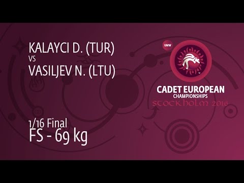 1/16 FS - 69 kg: D. KALAYCI (TUR) df. N. VASILJEV (LTU) by TF, 10-0