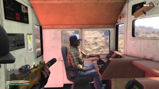 GTA V Online - How to enter / steal the Train Cab / Engine on ALL 5 Systems, AFTER the Update!