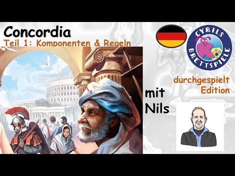 Cyrils Brettspiele - Concordia Brettspiel (S150E01) - Komponenten & Regeln