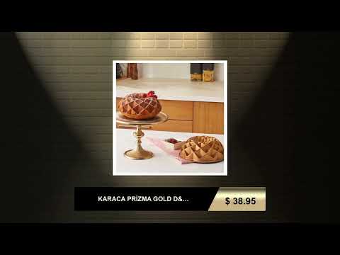 KARACA PRİZMA GOLD DÖKÜM KEK KALIBI - CAKE MOLD