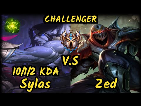 LDLC Eika (SYLAS) vs ZED - 10/1/2 KDA MID CHALLENGER GAMEPLAY - EUW
