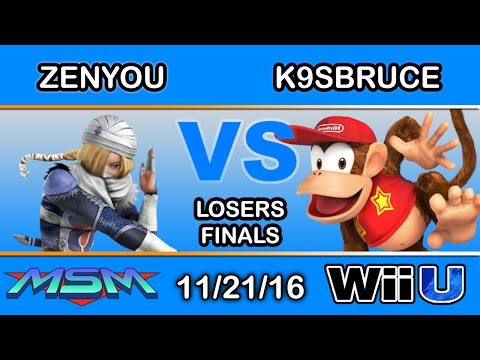 MSM 75 - eM 2S | Zenyou (Sheik) Vs. K9sbruce (Diddy, Sheik) Losers Finals - Smash Wii U