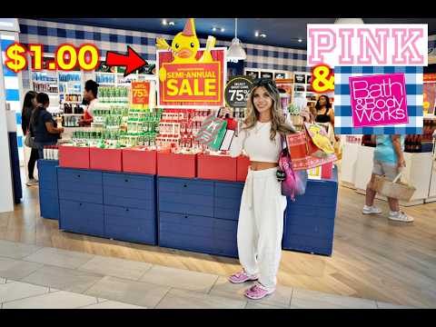 Insane Semi-Annual Sale Shopping at Victoria's Secret Pink & Bath & Body Works + Xmas Haul! 🛒💖