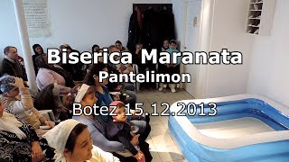 preview picture of video 'Biserica Maranata din Pantelimon - botez 15.12.2013'