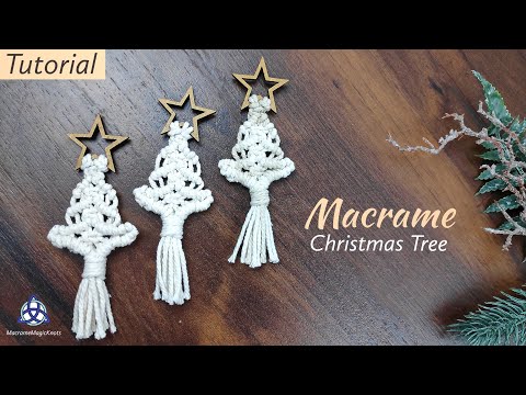 DIY Macrame Christmas Tree Decoration EASY Christmas Crafts