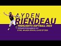 Ayden Riendeau- 2026 Softball Highlights 2023