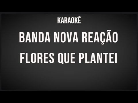 BANDA NOVA REAÇÃO - Flores que Plantei - Karaoke