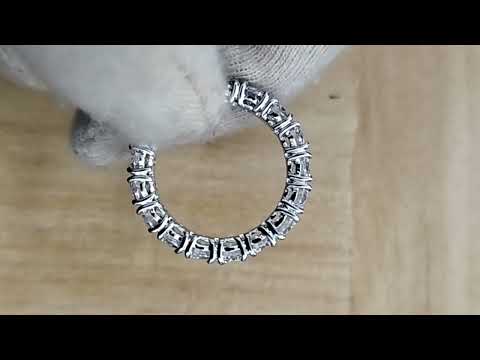 4.00 Ctw Round Cut DVVS1 Moissanite Eternity Band For Engagement Wedding Gift
