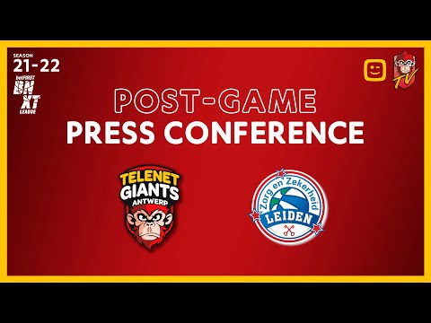 POST-GAME PRESS CONFERENCE | Telenet Giants Antwerp vs ZZ Leiden (NL)