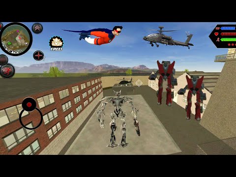 Robot Shark (Air Jet Fight Red Car Robot) Jet Plane AirPlane - Android Gameplay HD