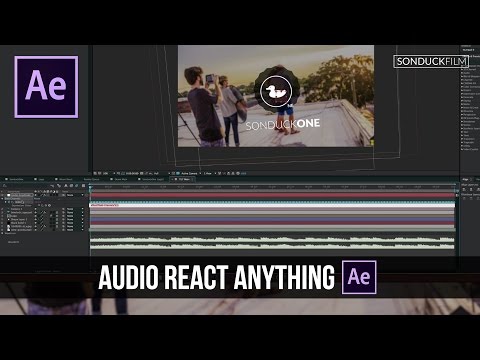 After Effects Tutorial: Audio React Anything Video