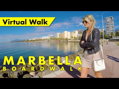 Marbella boardwalk tour - March 2022 - Costa del Sol beachfront immersive walking tour