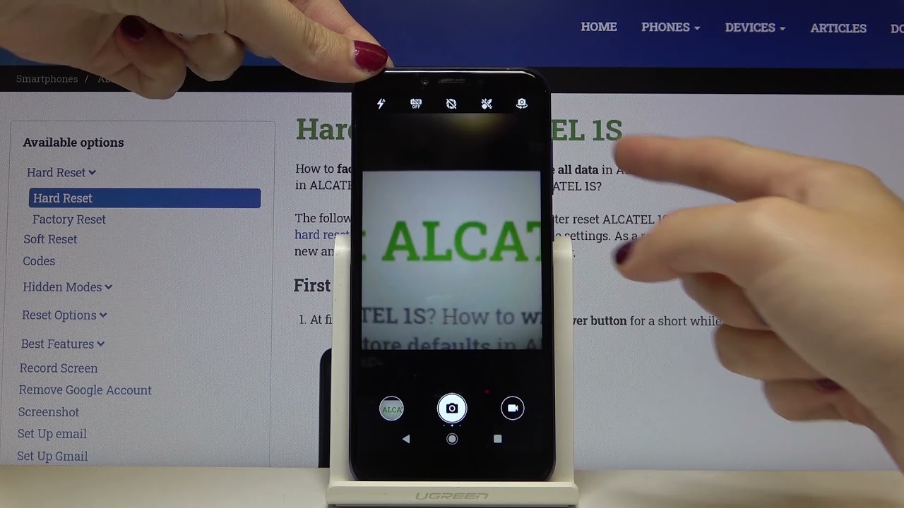 ALCATEL 1S and Volume Buttons Options - Manage Keys Functions