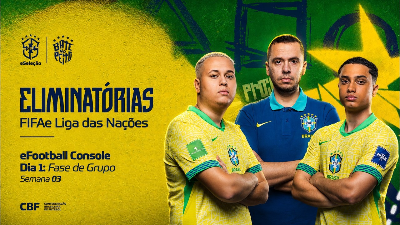 AO VIVO: ELIMINATÓRIAS para COPA DO MUNDO eFootball Console - SEMANA 3