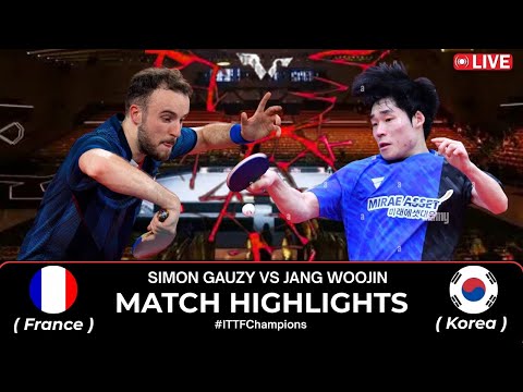 SIMON GAUZY VS JANG WOOJIN | ITTFChampions 